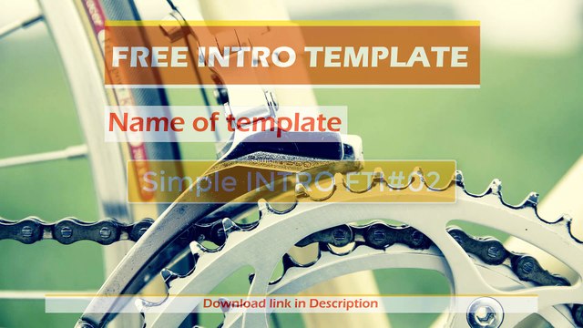 Free Intro Template for adobe after effect with sound simple and clean