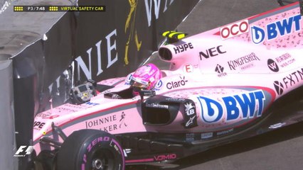 Grand Prix de Monaco - Le crash d'Esteban Ocon !