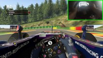 F1 2015 & Logitech G27 SPA Francorchamps Win a 3 Lap GP   Replay