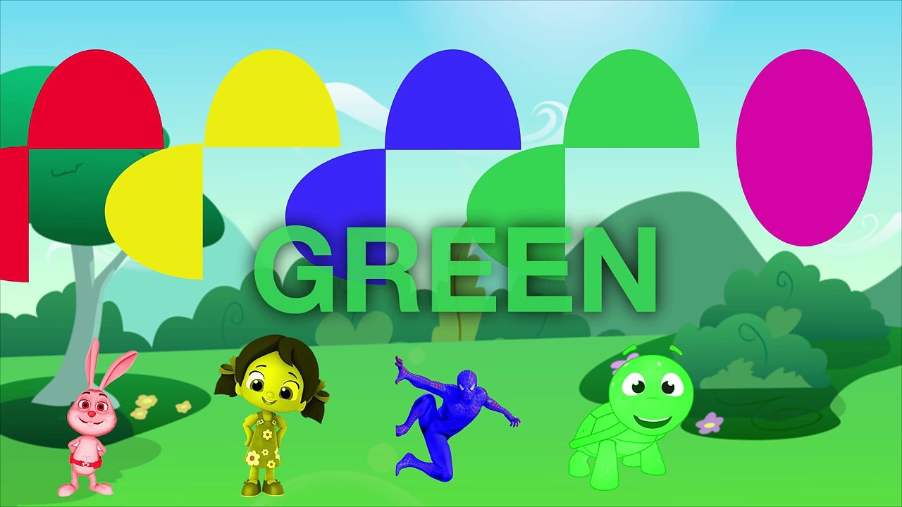 Ege ile Gaga, Niloya, Akıllı tavşan Momo, Örümcek Adam ve Tospik ile İngilizce Renkleri Öğreniyoruz,Çizgi film izle 2017