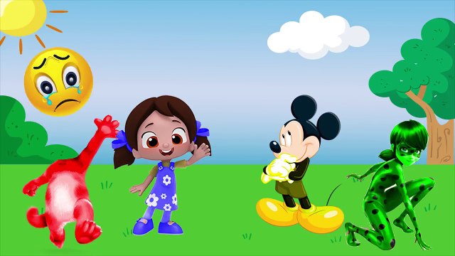 Konuşan Kedi Tom, Muzice Uğur Böceği ve Niloya'nın Kafalarını Değiştirerek Renkleri Öğreniyoruz,Çizgi film izle 2017