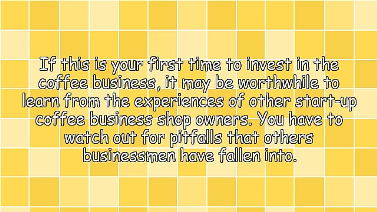 Getting Into the Coffee Business for the First Time