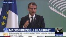 Macron concernant l’échec sur le climat au G7 : 