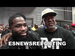 adrien broner behind the scenes meets AJ Johnson of FRIDAY EsNews Boxing