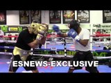 KEVIN NEWMAN sparring at the mayweather boxing club - EsNews Boxing