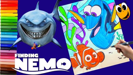 Download Video: Crayola Finding Nemo coloring book ❤ washable markers colored pencils ❤  KOKI DISNEY TOYS