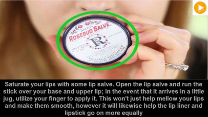 How to Apply Lipstick