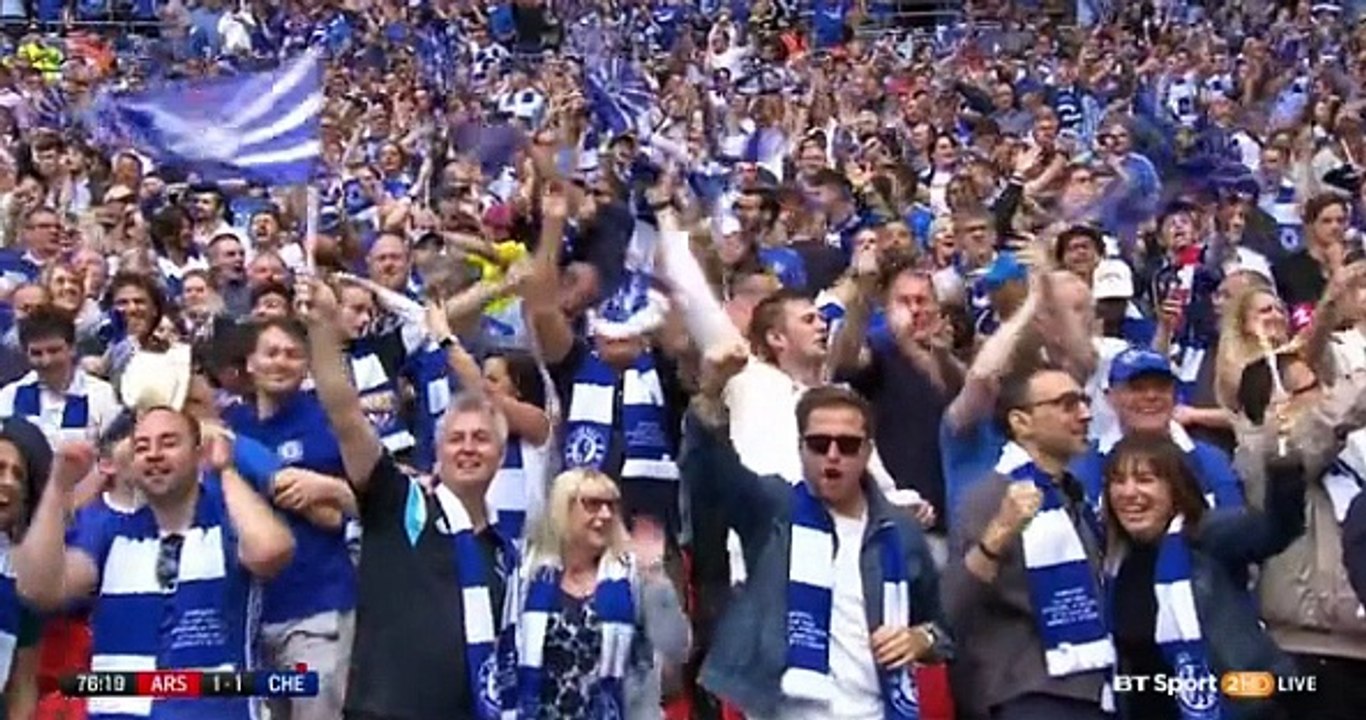 Diego Costa GOAL (1:1) Arsenal vs Chelsea