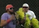 WWF End of the Mega Powers Jesse Ventura interviews Savage (2-11-89)