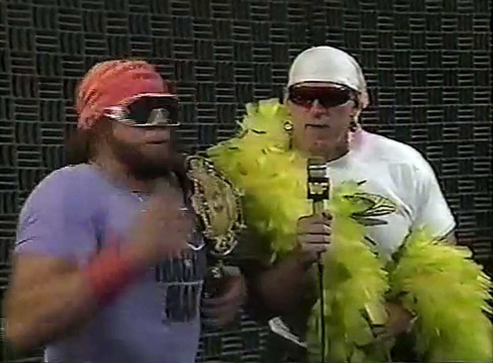 WWF End of the Mega Powers Jesse Ventura interviews Savage (2-11-89)