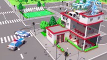 Ambulans, Polis arabası ve İtfaiye kamyonu - Yeni Maceralar şehirde - Süper Arabalar kurtarma
