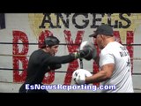 Diego De La Hoya KILLING the MITTS with Joel Diaz - EsNews Boxing