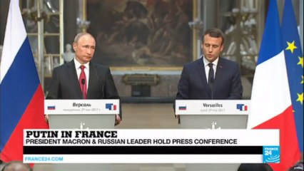 Macron in Versailles: The history of our countries "is a history of friendship"