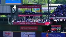 Santana crushes grand slam to center field