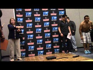 mean machine weigh in and faceoff EsNews Boxing