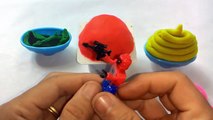 Play-Doh Ice Cream Cone Surprise Eggs _ Spiderman _ Toys Cars _ Lego _ Kids