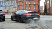 Brabus 850 6.0 Biturbo Coupe start up and acceleration in Wrocław