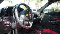 Ferrari 458 Italia Speciale Novitec Start Up And Revs Exhaust Sound interior - Rosso
