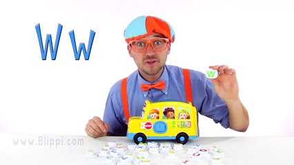 Learn the Alphabet with Blippi Toys _ School Bus Song _ Blippi Toys