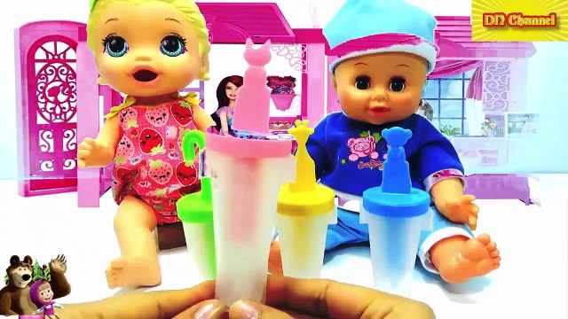 ĐỒ CHƠI TRẺ EM LÀM KEM RAU CÂU HÌNH CON MÈO VÀ CON GẤU TOYS CHILDREN CREAM THE CAT AND THE BEAR