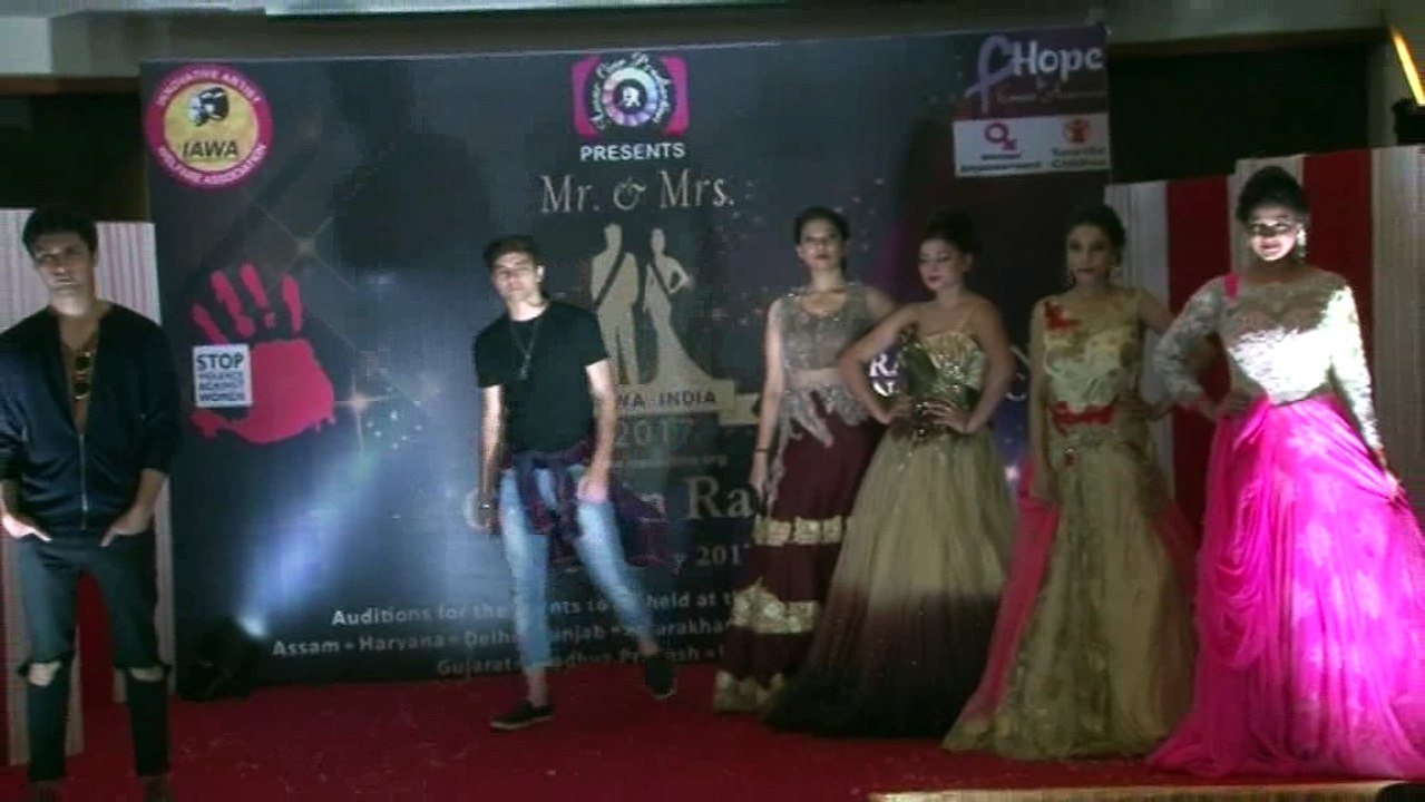 Mrs & Mr  IAWA India 2017  curtain raised by  Deepak Balraj Vij &  Daljeet Kaur Ms Universe 2016 Part2