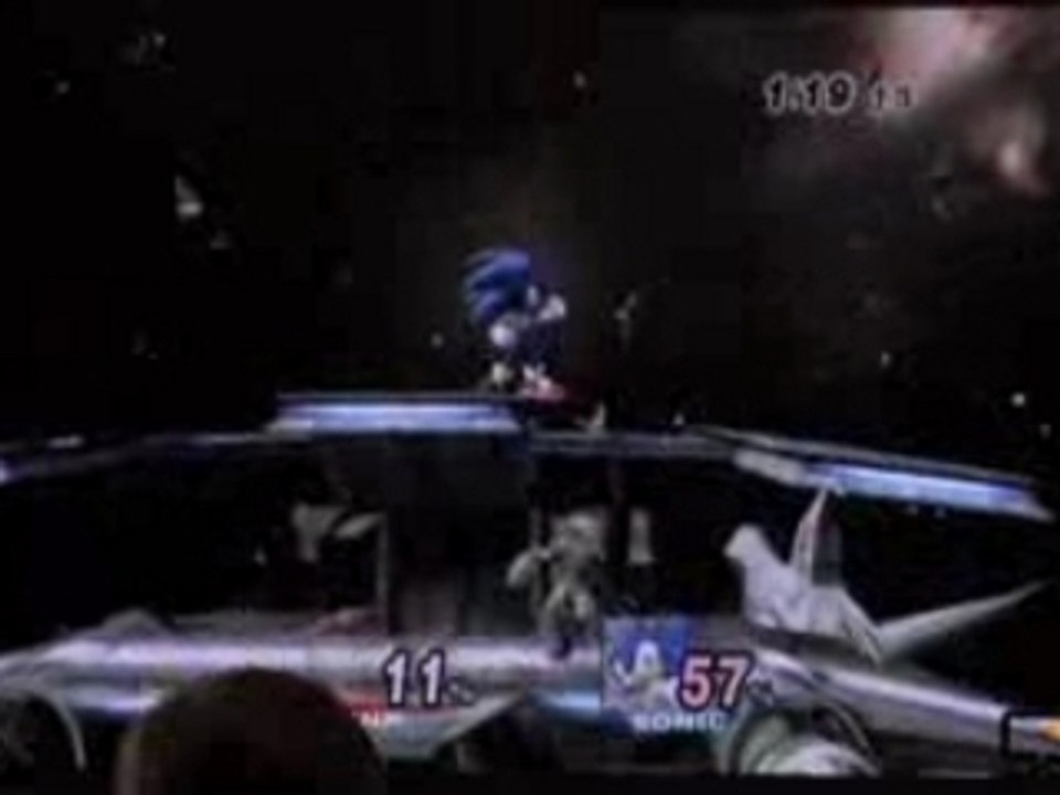 super smash bros brawl sonic vs link