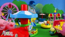 Au porc et Peppa George Van parc dattractions jouets Playmobil Peppa