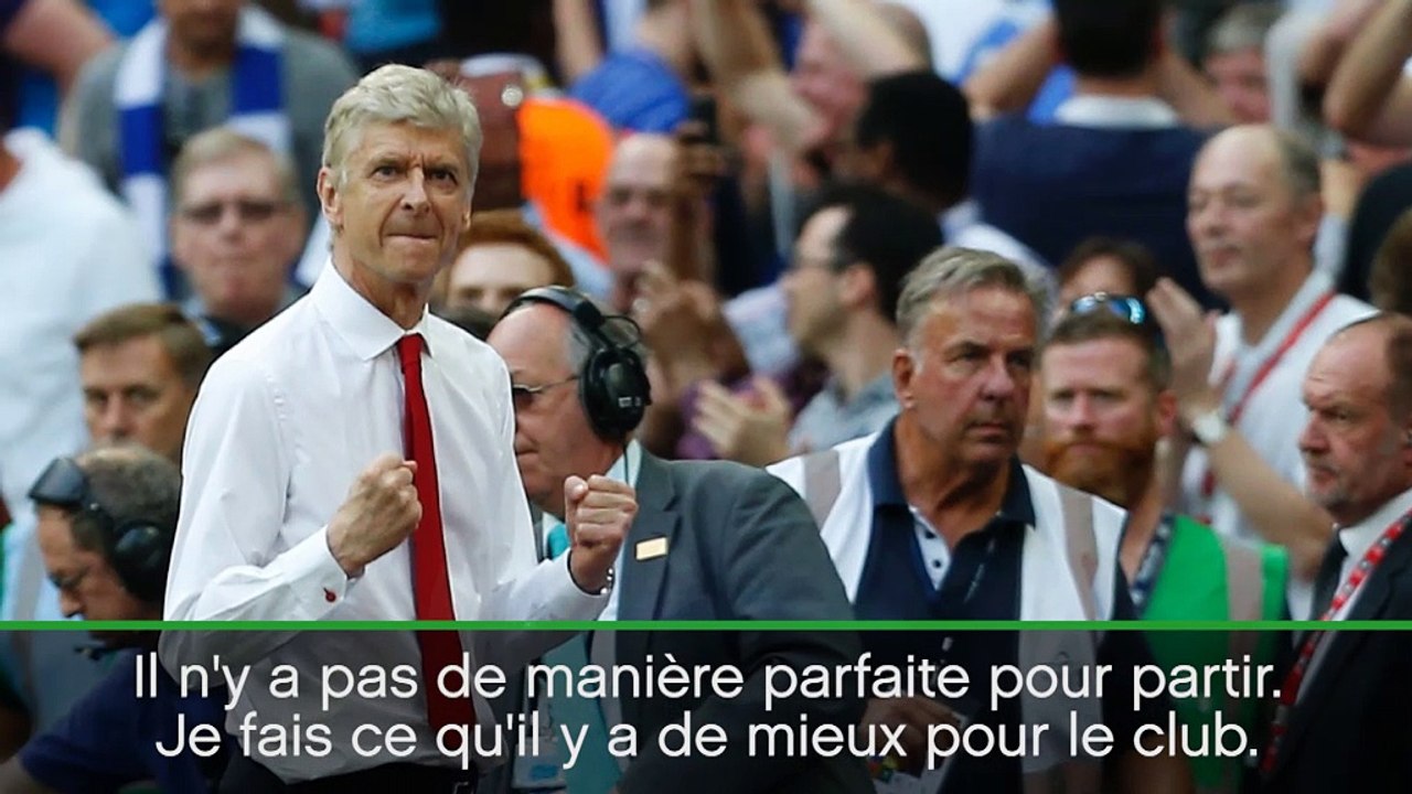 Transferts - Wenger : ''Pas de manière parfaite pour quitter le club''