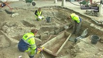 Bordeaux  - des ouvriers découvrent un cimetière mérovingien autou