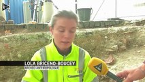 Bordeaux  - des ouvriers découvrent un cimetière mérovingien autour de l'abbaye Sainte-Croix