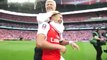 Arsene Wenger Comical Hug On Alexis Sanchez!