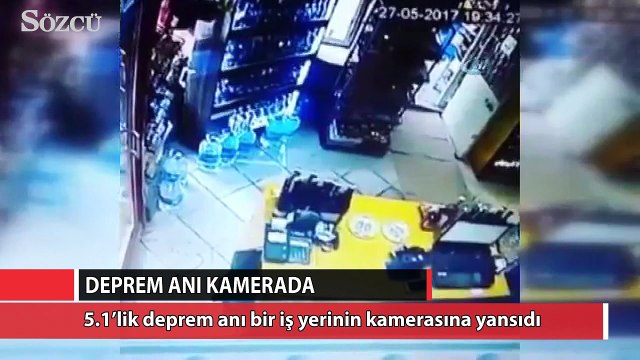 Manisa beşik gibi! Deprem anı kamerada