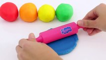 Learning Colours Learn Colors with Play Doh Rainbow Ice Cream Popsicle Heart Glitter for Children