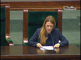 Poseł Elżbieta Borowska - Wystąpienie z dnia 11 maja 2017 roku.