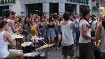 Namur en Mai 2017 : superbe prestation des gembloutois de Gustave Brass Band