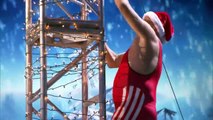 Professor Splash - Performer Attempts High-Diving Christmas Stunt - America's Got Talent 201