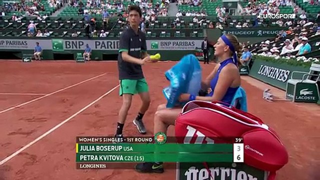 Roland Garros: Petra Kvitova - Julia Boserup (Özet)