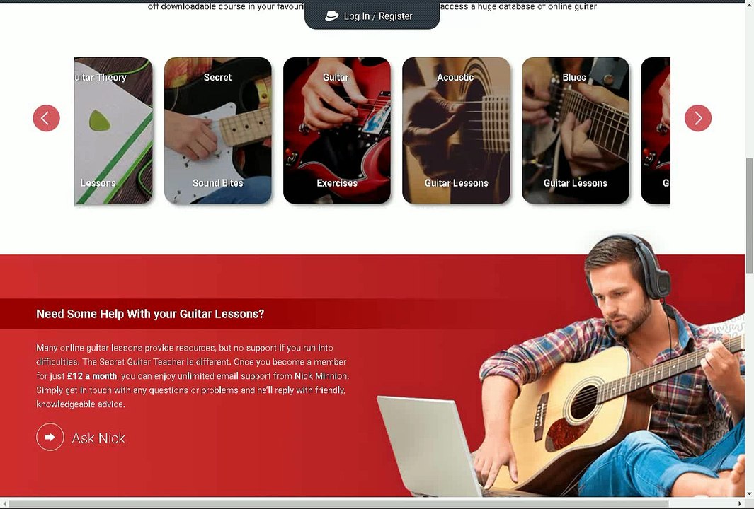 Guitar Teacher Learning for Electric And Acoustic