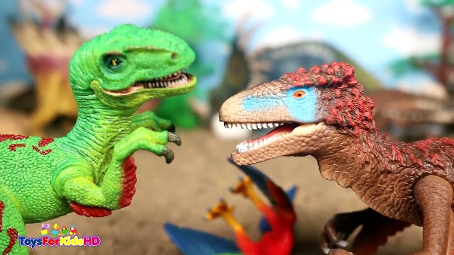 Dinosaurios para niños Utahraptor v_s Velociraptor Schleich Dinosaurs _ Dinosaurios de Juguete