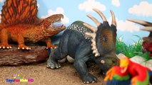 Videos de Dinosaurios para niños Yutyrannus v_s Rajasaurus  Schleich Dinosaurios de Juguete