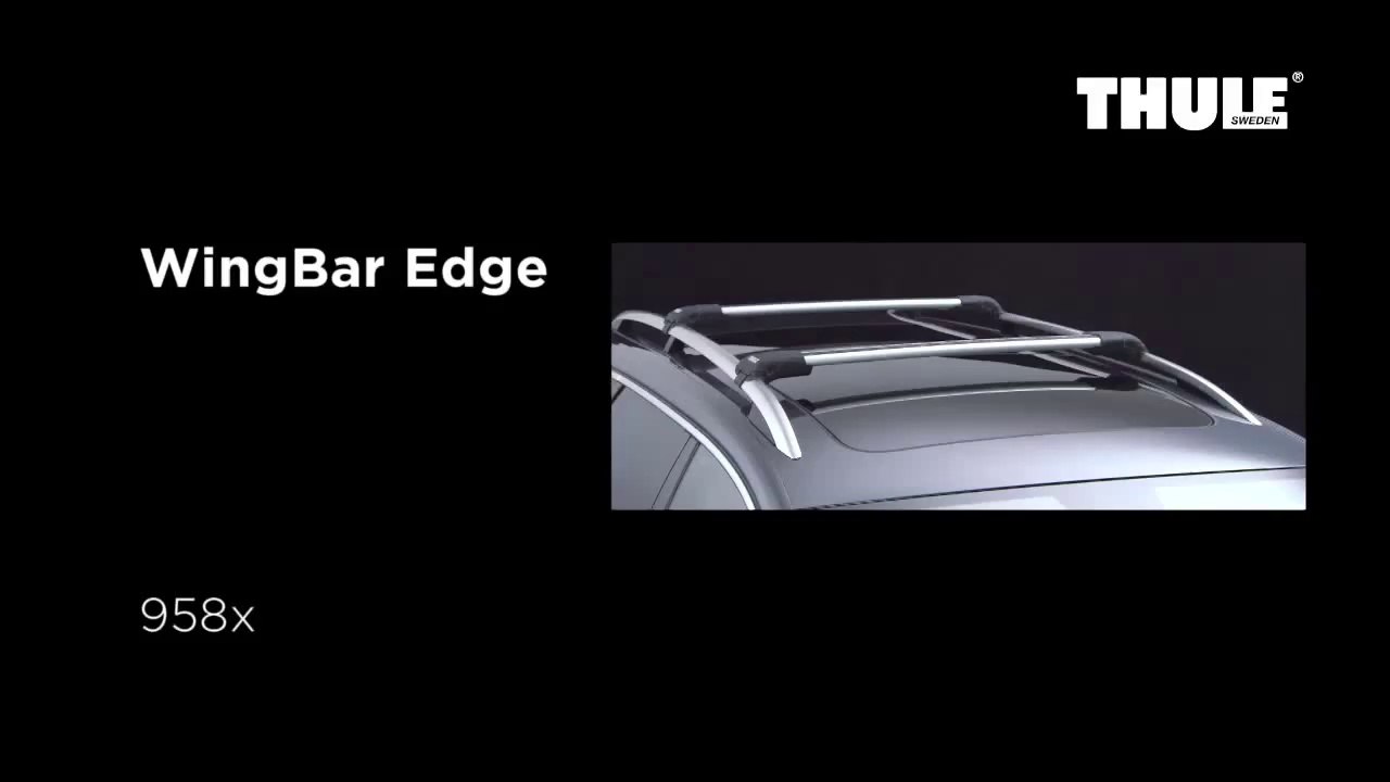 Установка Thule WingBar Edge на продольные рейлинги