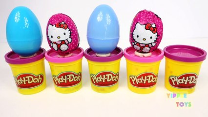 Download Video: [Play-doh] Hello Kitty Surprise Eggs Play Doh Kinder Surprise Toys MLP Peppa Pig Spongebob Thomas