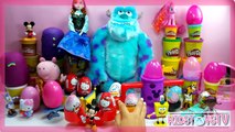 Peppa Pig Kinder Surprise eggs Barbie Play Doh sofia the first toys frozen,Animated Cartoons movies 2017