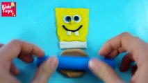 Spongebob Squarepants Play Doh toy Bob Esponja playdough toys videos,Animated Cartoons movies 2017