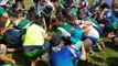 Rugby : le cri de joie des joueurs du RC Béarnais après leur victoire en 8e de finale
