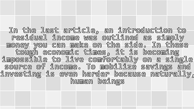 Best Ideas for Residual Income - Tips on How to Earn Money on the Side