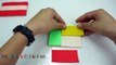 Play-Doh Flags Crafted Viet Nam USA United Kingdom Australia Romani
