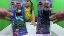 New FROZEN Fever Elsa and Anna Dolls Unboxing Surprise for Movie Short!