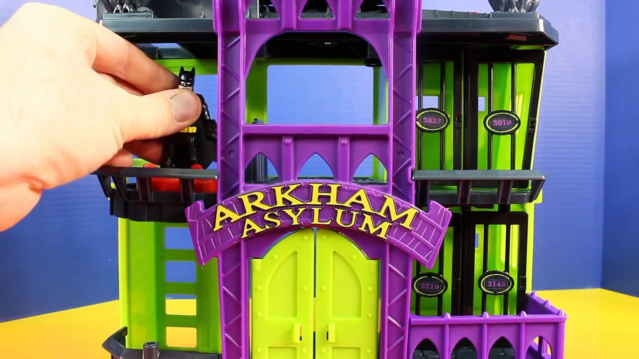 Imaginext Arkham Asylum Tour With DC Super Friends Fisher Price Batman Joker Bane And The Riddler