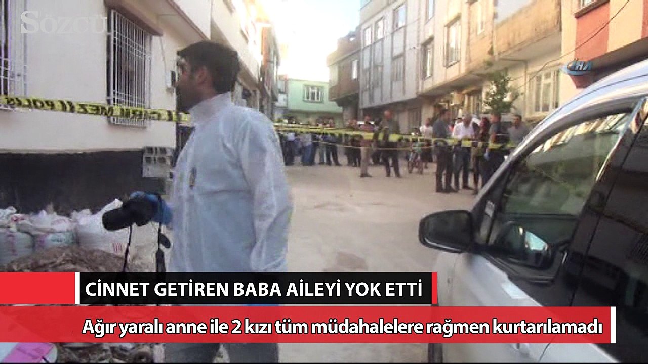Cinnet getiren baba aileyi yok etti